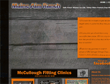 Tablet Screenshot of maineaimranch.com